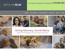 Tablet Screenshot of milamfamilylaw.com